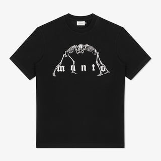 T-shirt Manto Schwarze Knochen 
