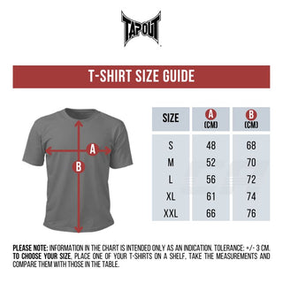 T-shirt Tapout Splashed Schwarz