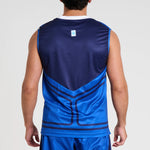 T-shirt Technik Tanktop WAKO Leone AB995 Blau 