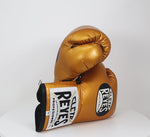 Boxing gloves Cleto Reyes Professional CB2 Gold with laces