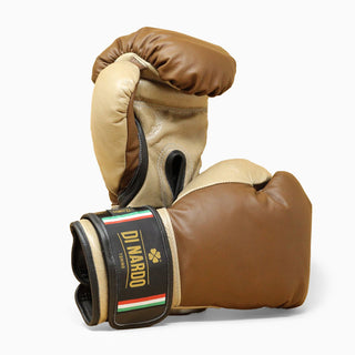 Boxhandschuhe Di Nardo mit Klettverschluss 12 Oz Braun-Sand 